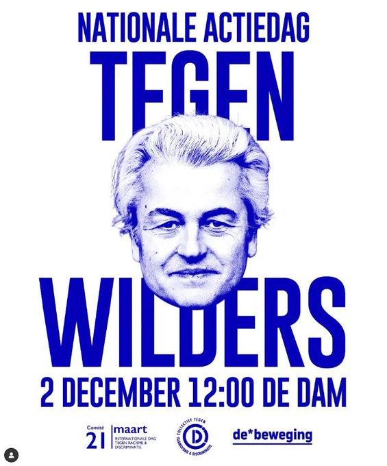 Nationale actie dag tegen Wilders: gelijk hebben ze!